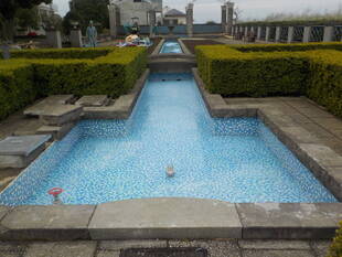 山手イタリア山庭園の改修工事