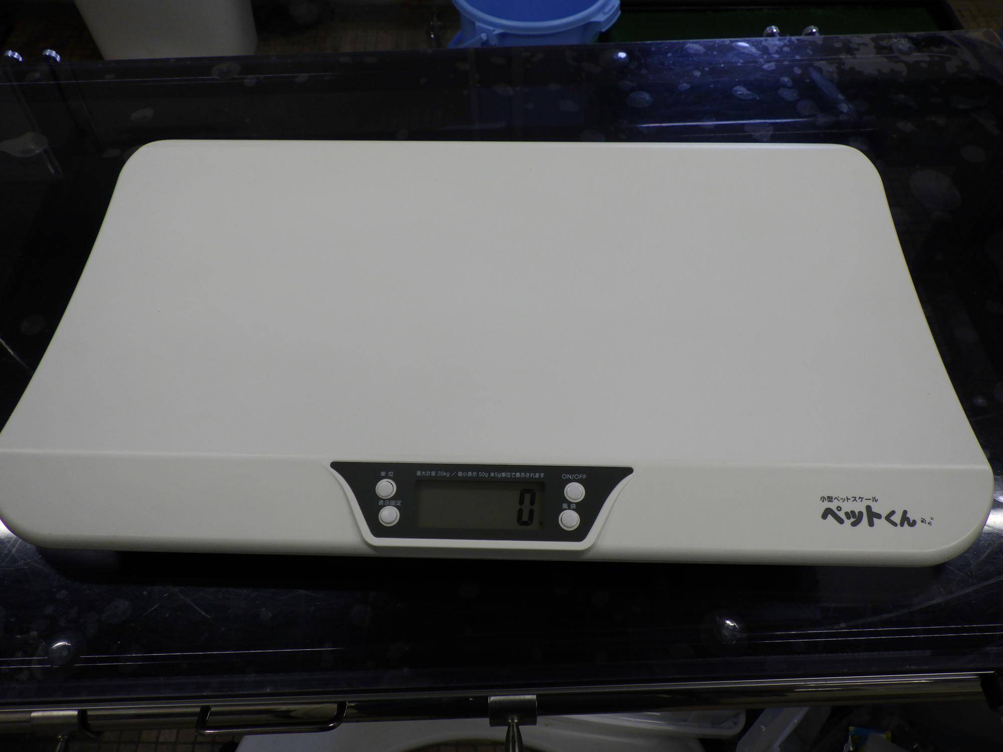ペット用の体重計を別に用意しました.jpg
