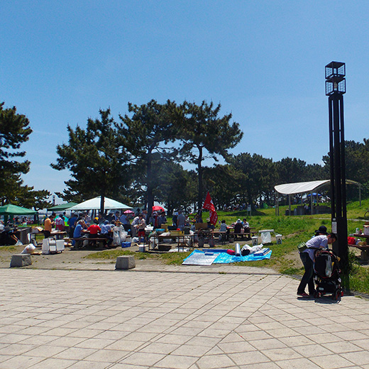 海の公園バーベキュー場画像