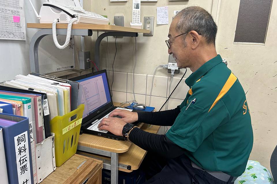 パソコンでの発注作業