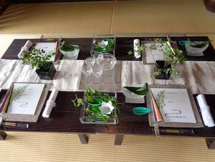 古民家に七夕の設えをしました。