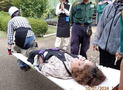 消防訓練についての写真