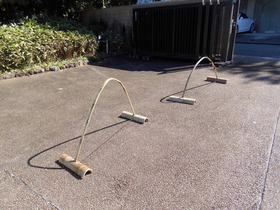 人工青竹 結界（車止めなど）受注製作