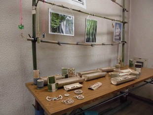 「竹細工コーナー」