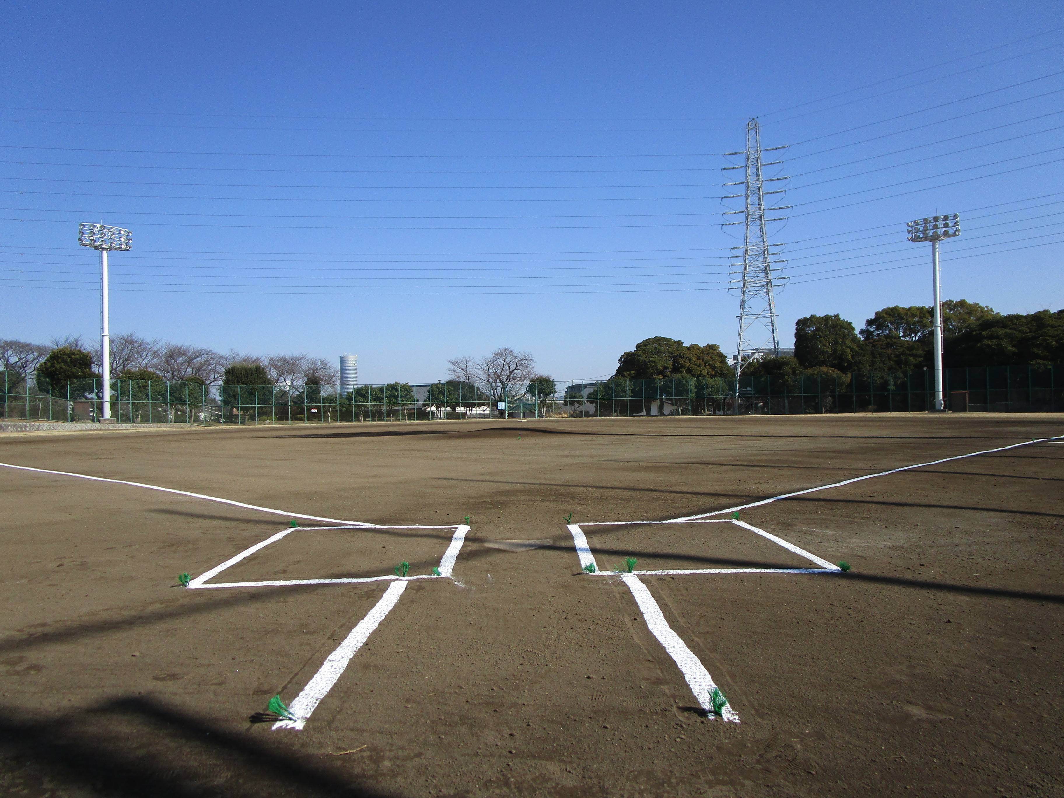 野球場冬期整備終了しましたの写真