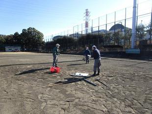 野球場の冬期整備-その3-