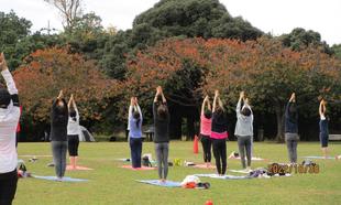 青空ヨガ教室 秋2回目が終了しました。