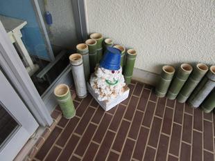 溶けない雪ダルマ