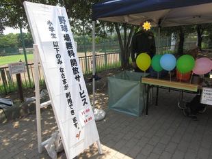 野球場無料開放サービス【2025年6月29日】
