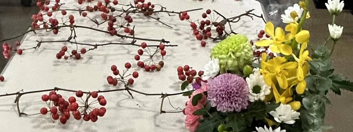 アレンジメント教室🎍お正月編の写真
