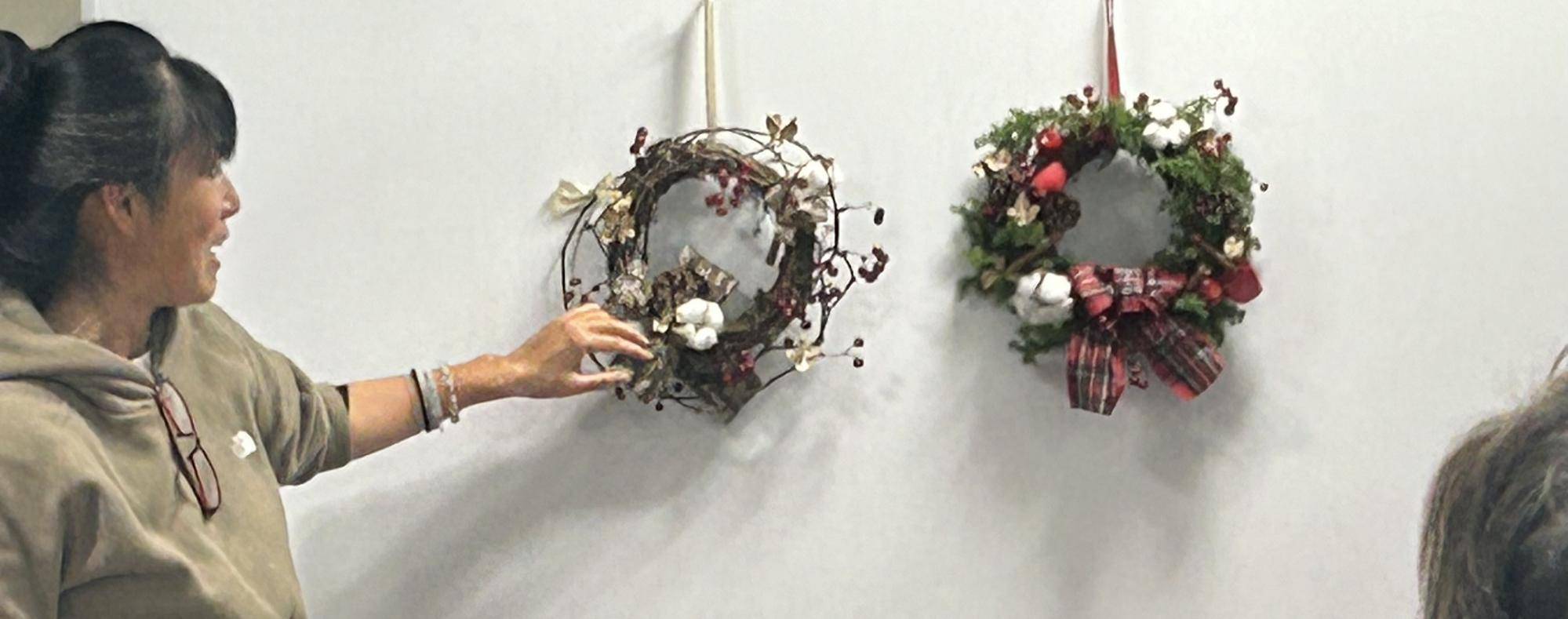 アレンジメント教室🎄Xmasリース編の写真