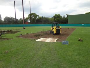 第106回全国高等学校野球選手権神奈川大会に向けてのグランド整備状況