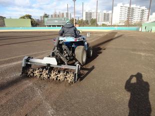 「俣野公園・横浜薬大スタジアム」冬期整備の完了について