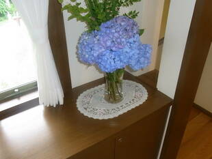 あじさいの室内装飾