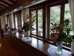 アジサイの館内装飾