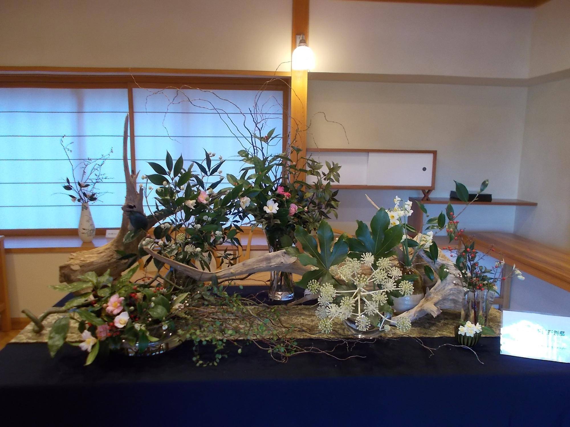 新春の花装飾の写真