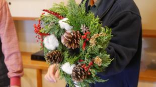 もみじ祭り クリスマスリース作り