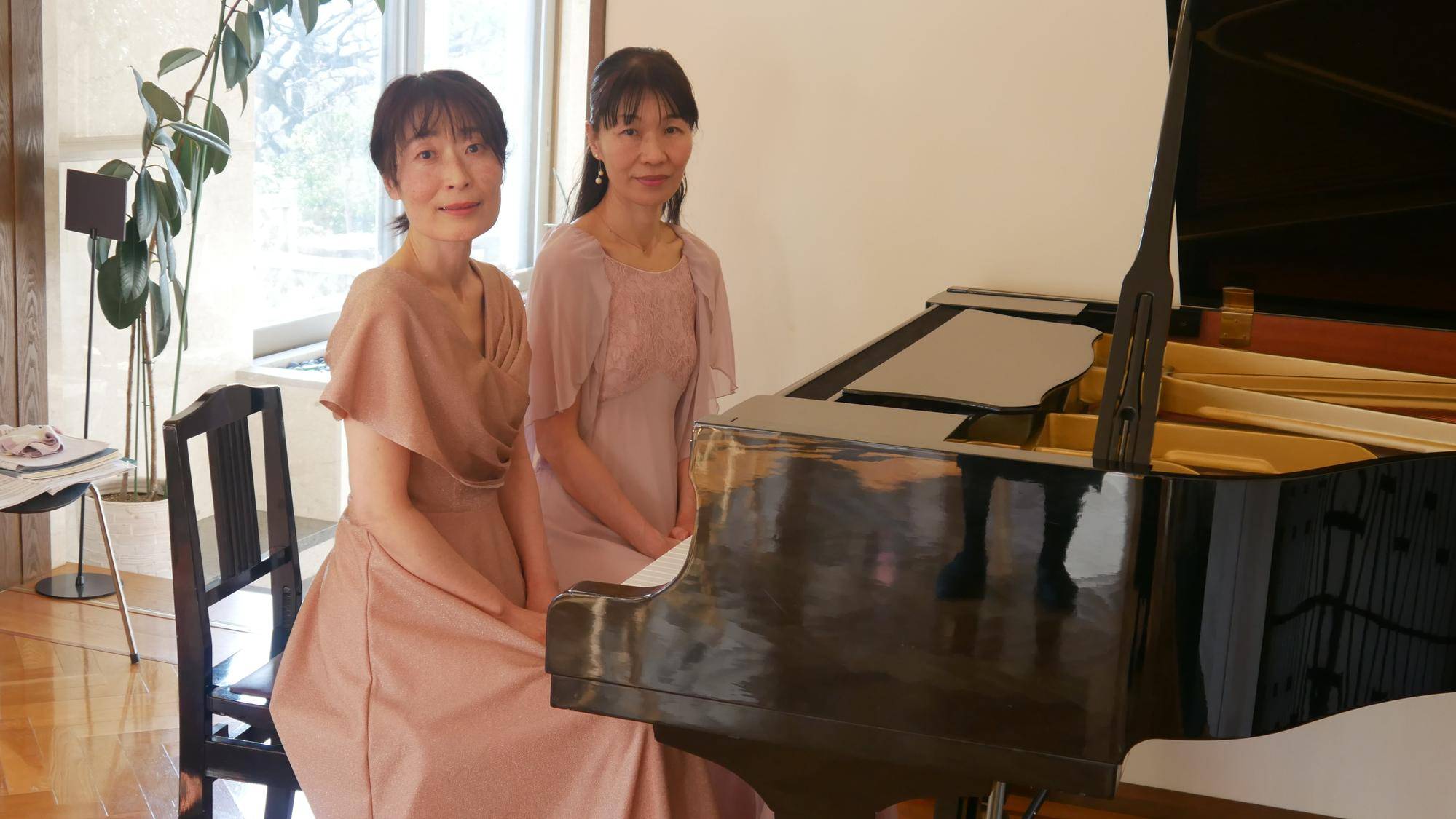 さくら祭り リビングコンサート ソロと連弾で楽しむピアノ演奏の写真