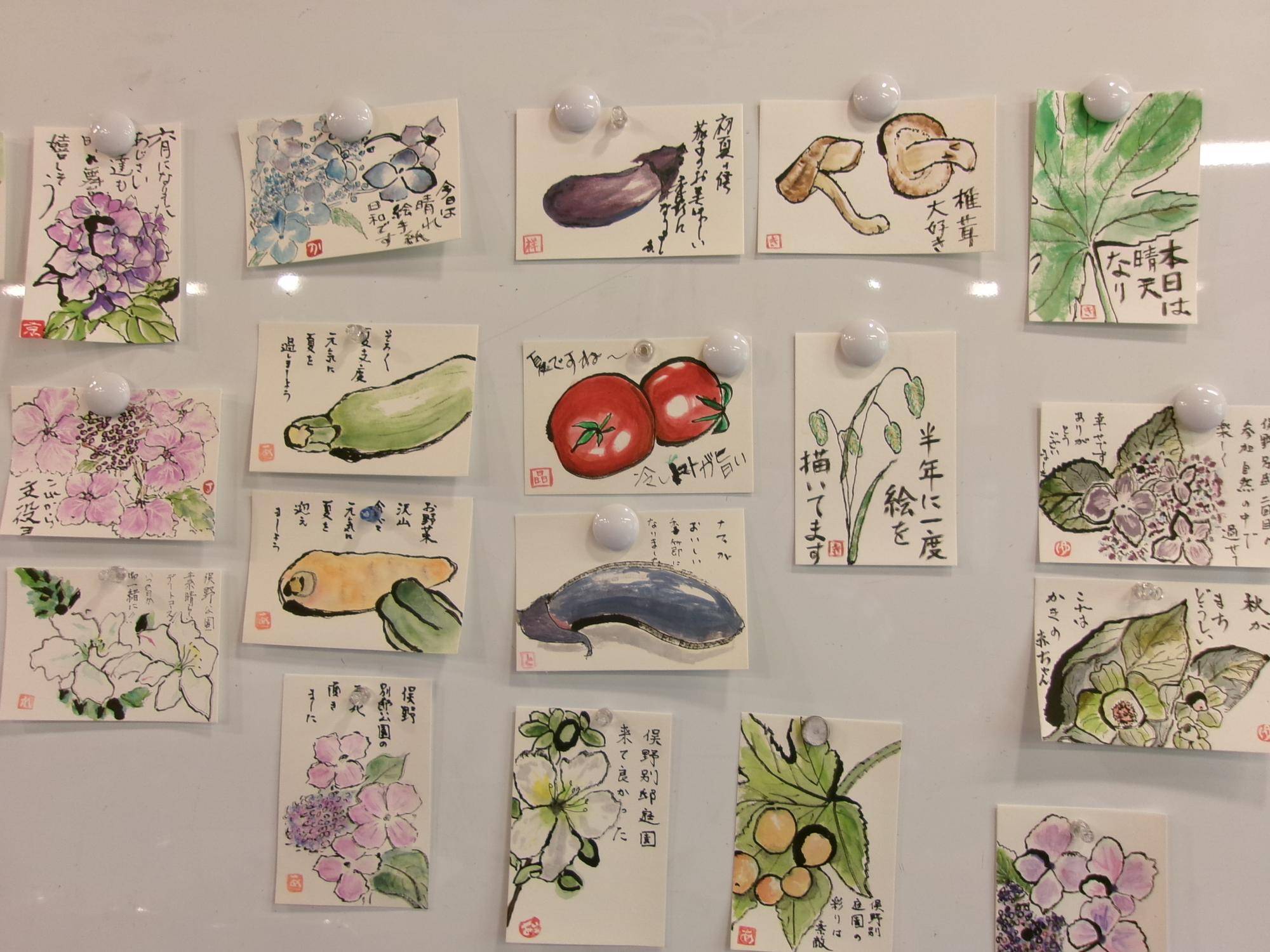 絵手紙体験教室の写真