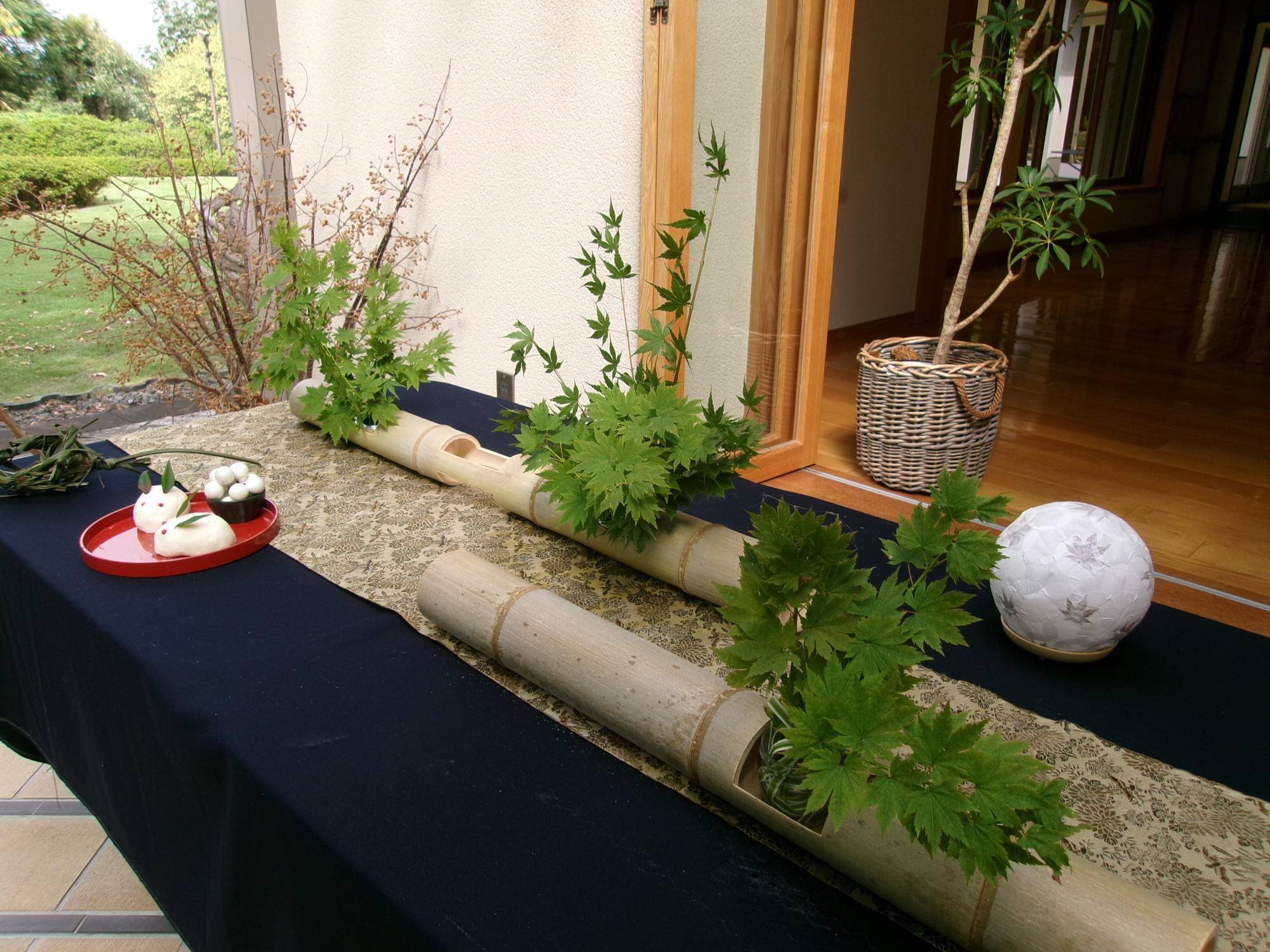 初秋の館内装飾の写真