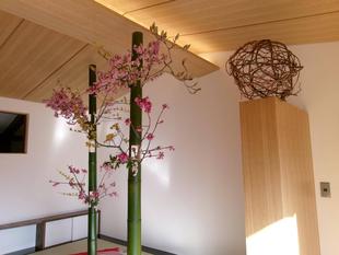 俣野別邸庭園の季節を生ける 一葉式いけ花による装花とワークショップ