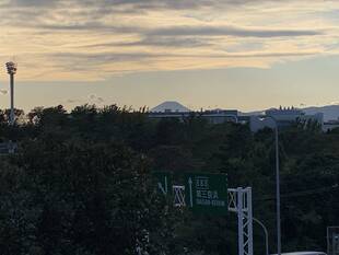 三ツ沢公園からの富士山