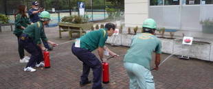 長浜公園の防災訓練を行いました！