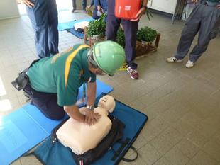 長浜公園防災訓練の実施について