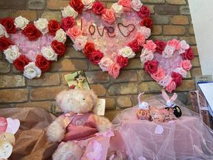 【森のテラスカフェ】バレンタイン装飾