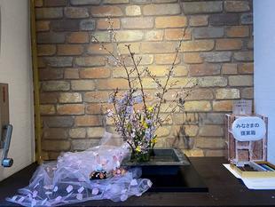 【森のテラスカフェ】桜の装飾