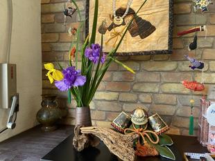 【森のテラスカフェ】端午の節句装飾