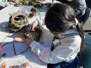 簑沢デー「リースづくり」
