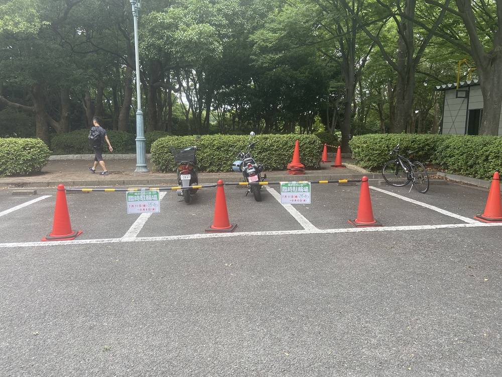 臨時駐輪場のご案内の写真