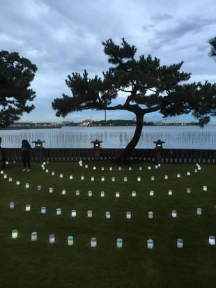 博文邸のライトアップ＆和楽器コンサート