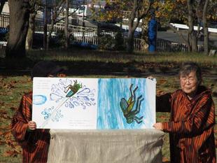 室の木地区で「紙芝居と絵本の読み聞かせ」を開催しました