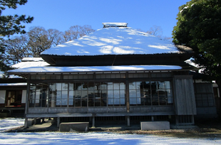 博文邸の雪景色