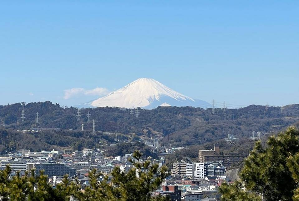 野島山からの富士山の写真