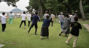 旧伊藤博文金沢別邸「春の太極拳」を開催しました