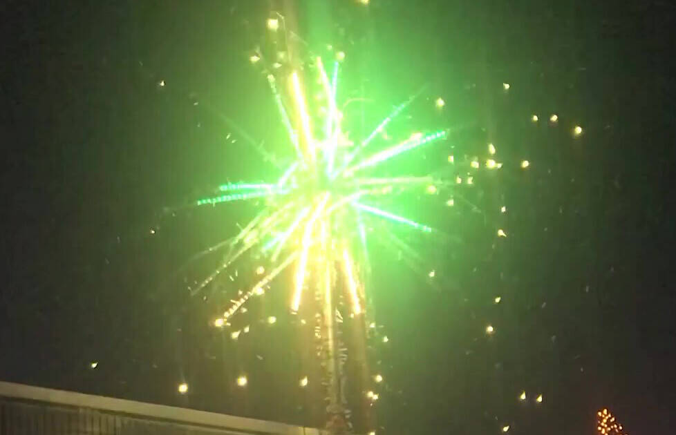 花火のイルミネーション！の写真