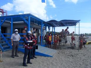 海水浴場緊急時連携訓練を実施！