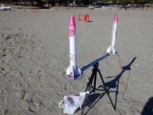 青天を飛べ！手作りロケット発射