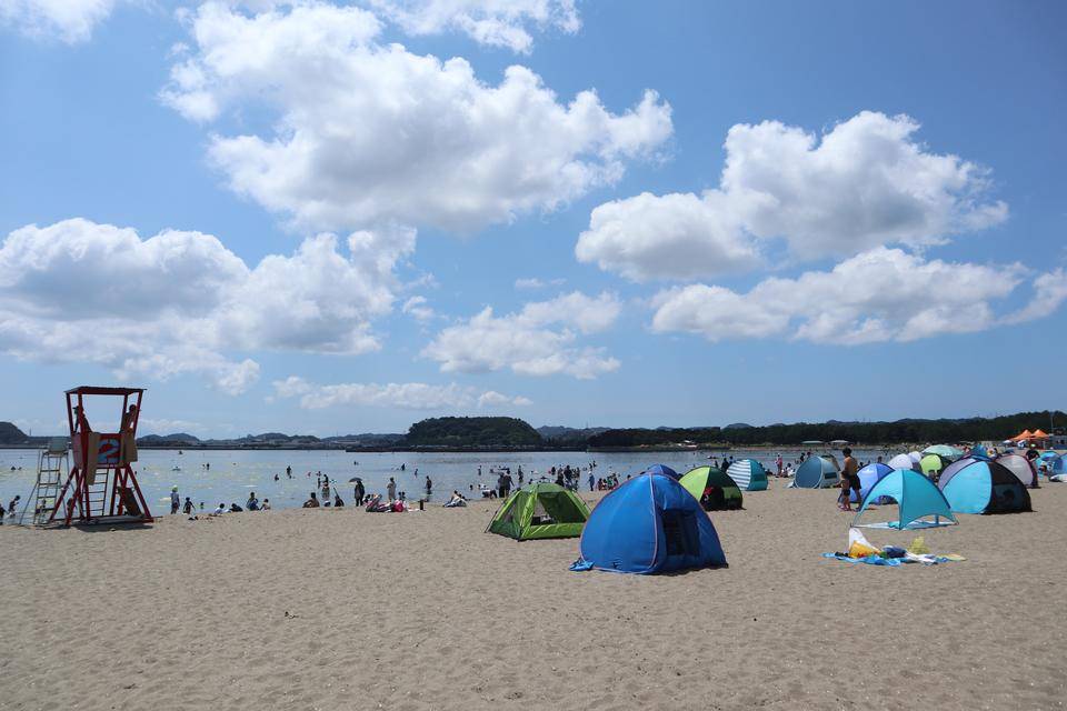 海の公園海水浴場を開設します!の写真