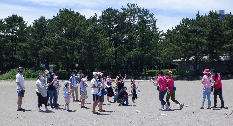 海の公園『子どもロケット体験教室』の写真