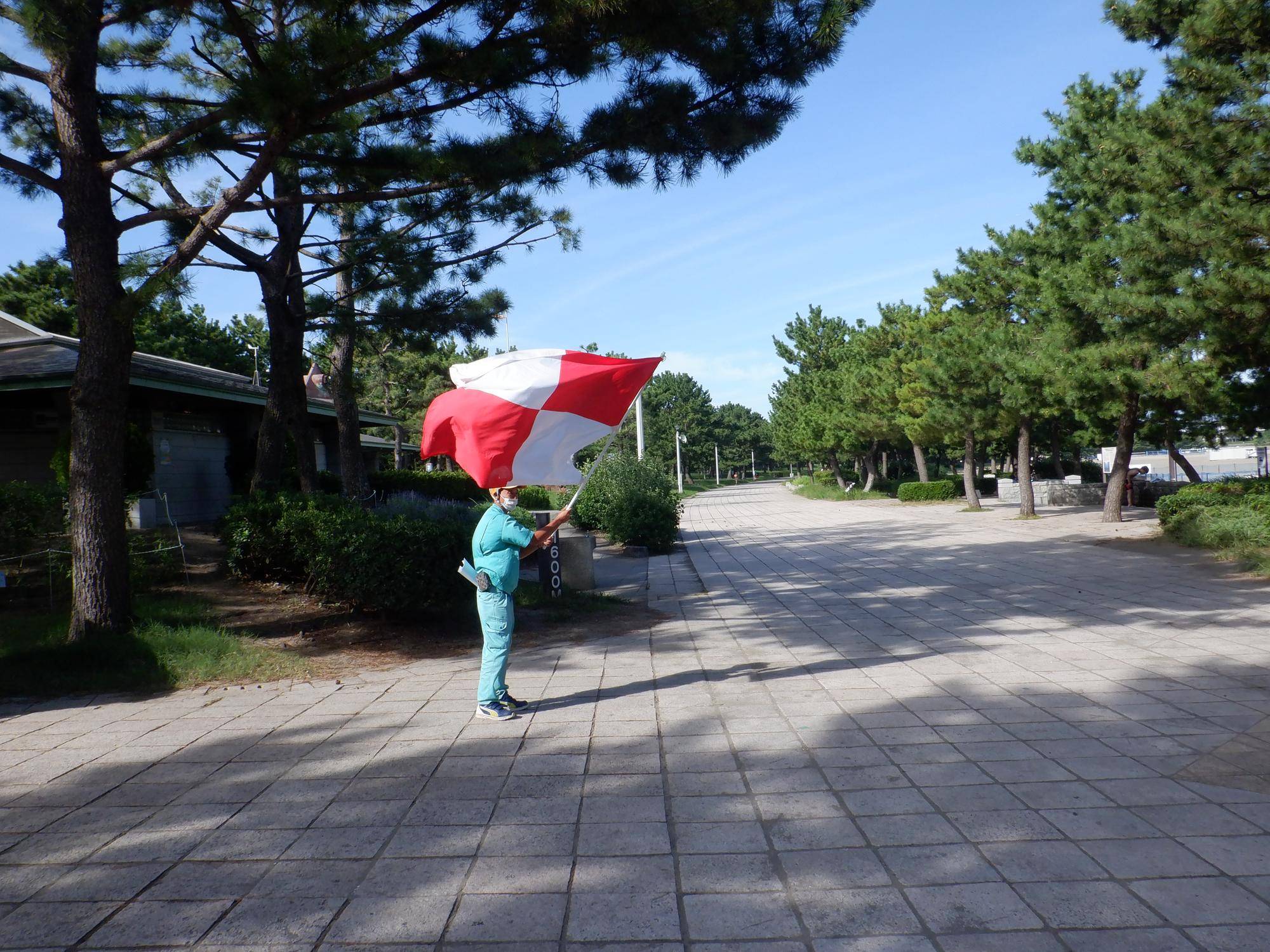 海の公園津波避難合同訓練を実施しましたの写真