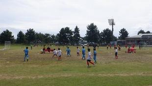 笑顔でサッカー!『横浜FC スマイルフェスティバル in海の公園校』