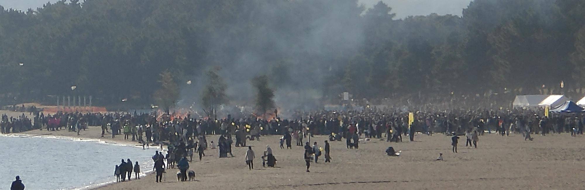 1年の無病息災を願い「どんど焼き」🔥の写真