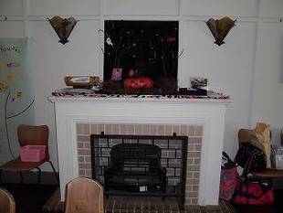 ハロウィン飾りをしました。