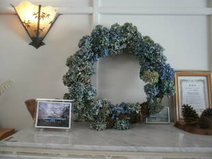 夏・山手公園の紫陽花－旧山手68番館－