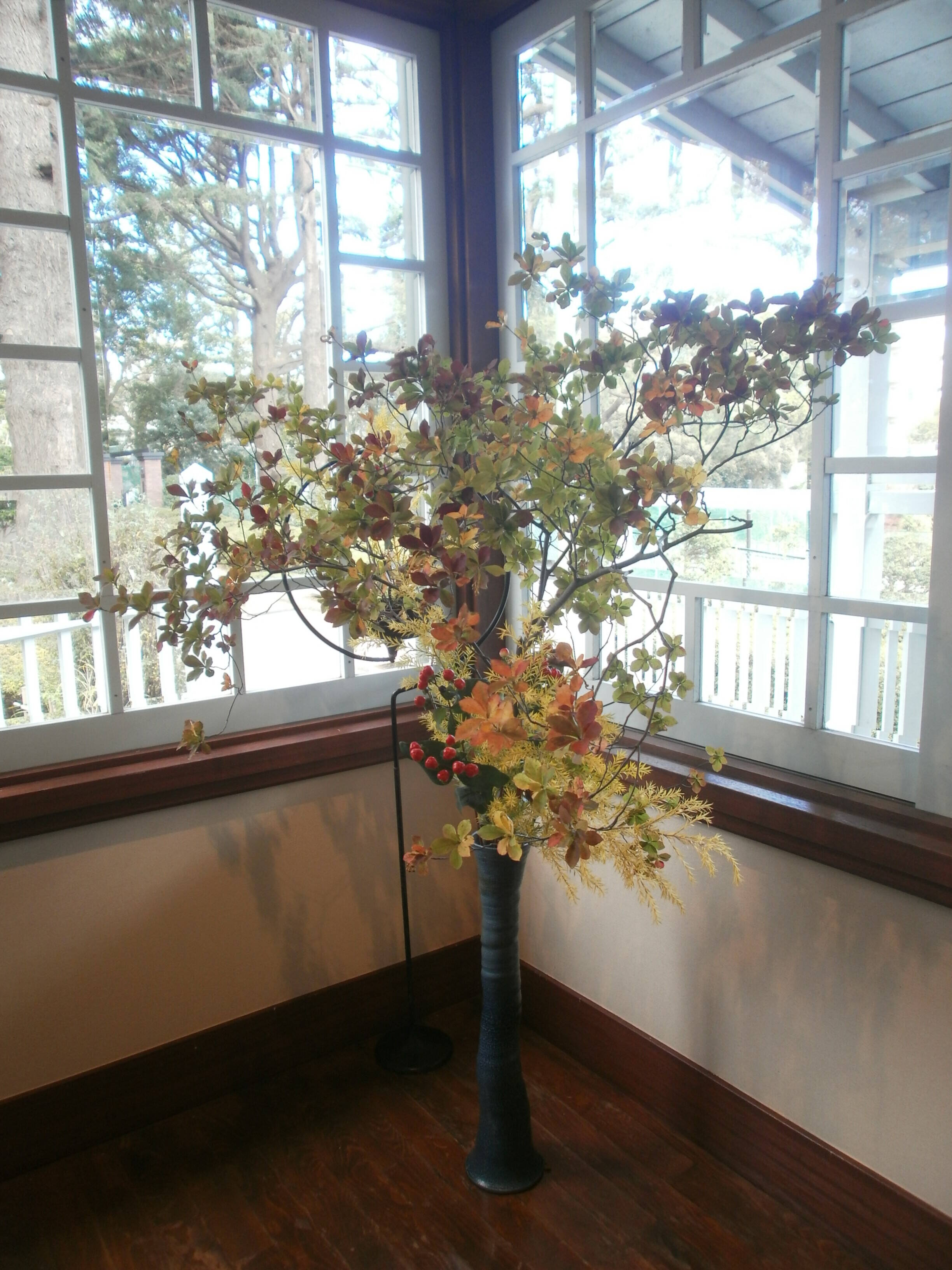 ❖テニス発祥記念館の花活け❖の写真