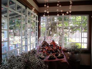 テニス発祥記念館のひなまつり 　―　灯りをつけましょ　ぼんぼりに✽✽　―